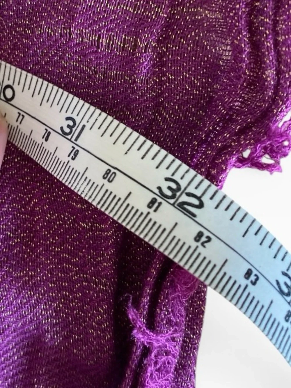 Women's Lightweight Plum metallic Wrap Scarf